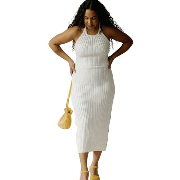 Rachel Comey Salo Ribbed Knit Halter Dress Small - Picture 3 of 11